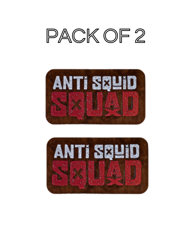Anti Squid Official Leather Sticker(Pack of 2)